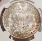 1904 O Morgan Silver Dollar NGC MS63 Rev Rim Toned — photo 4