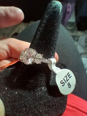 1,5 ctw Moissanit Ring, Sterlingsilber. 925 Größe 8