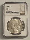 1890 S Morgan Dollar $1 - NGC MS 61