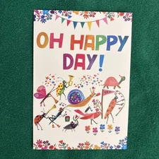 REDUCED-Leanin’ Tree Birthday Greeting Card “Oh Happy Day…”