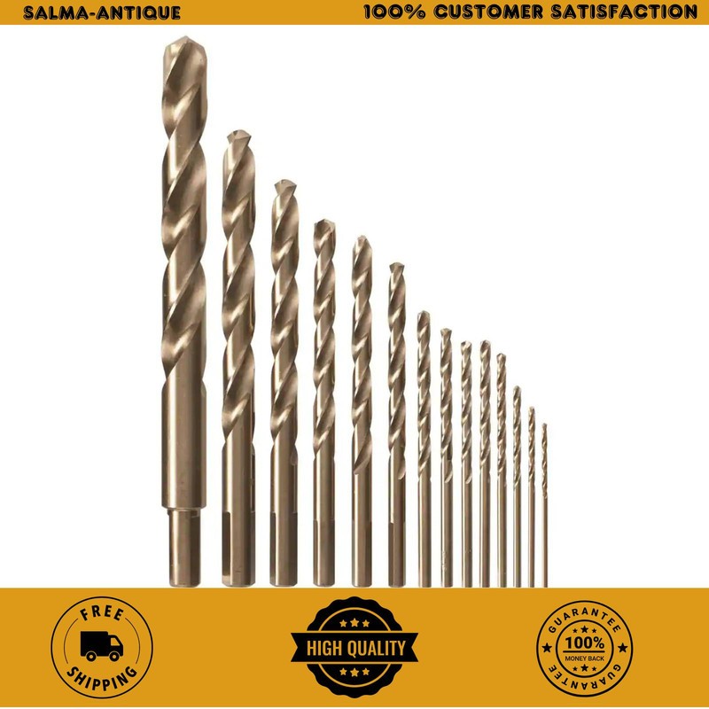 Cobalt M42 Twist Drill Bit Set 14-Piece with Storage Case CO14B