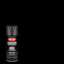 Krylon Fusion Gloss Black Paint + Primer Spray Paint 12 Oz. (Pack Of 6)