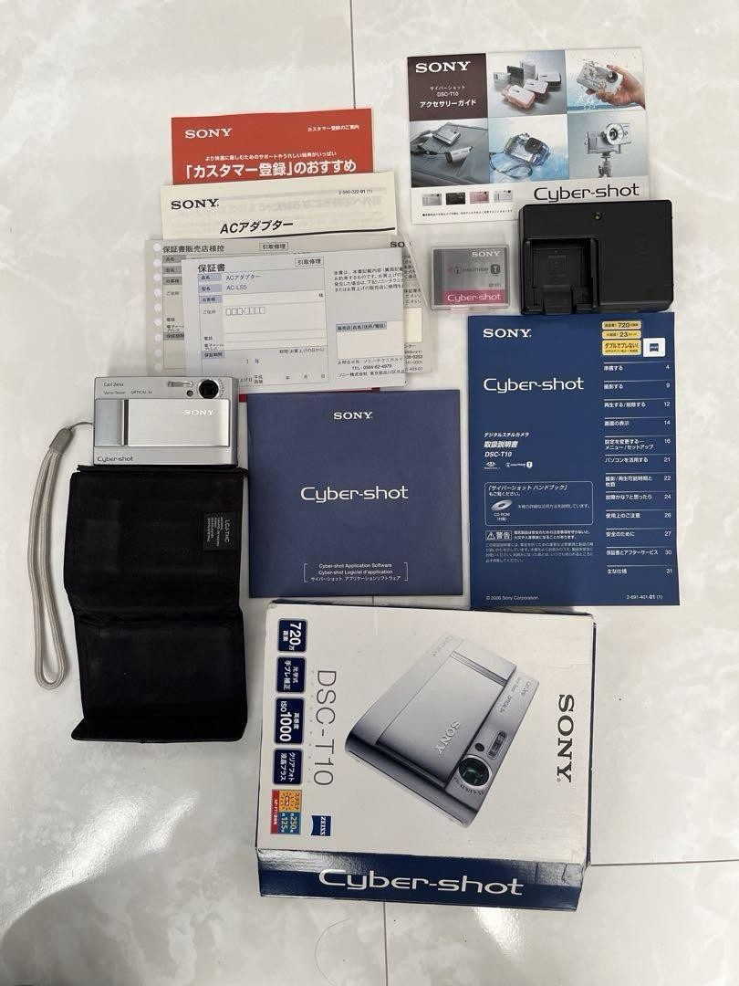【美品希少】SONY DSC-T10（ZEISSレンズ） Sony DSC-T10 Compact Camera ZEISS Lens Used with Case | eBay