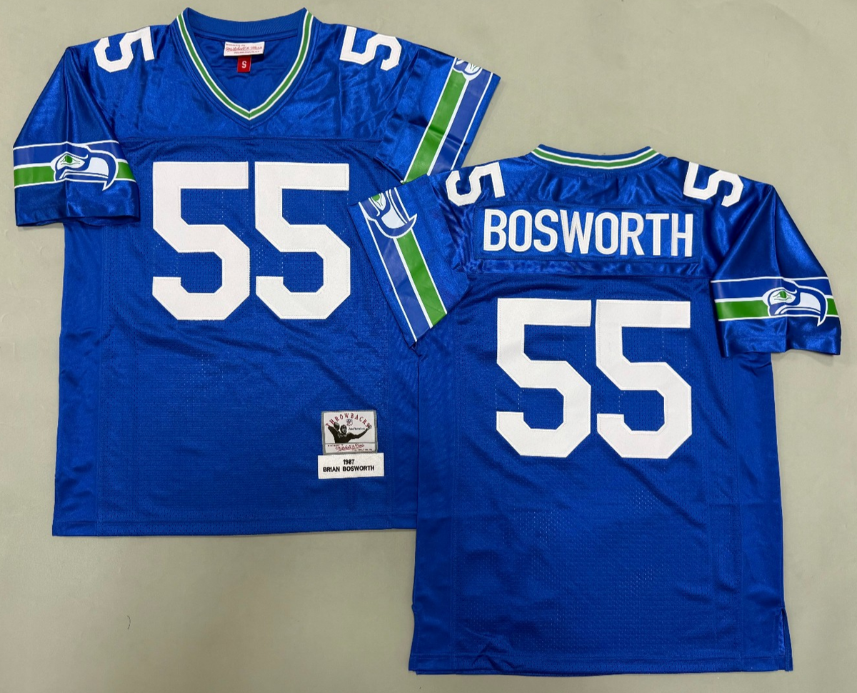 Vintage Brian Bosworth #55 Seahawks Throwback Stitched Jersey. | eBay