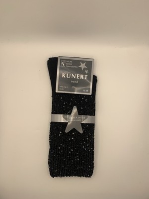 Kunert Trend Socks Soft Alpaca Blend Wool And Soft Sequins 2.5-4.5 Black 