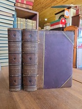 Old HISTORY OF KENTUCKY Leather Book Set 1874 RICHARD COLLINS SETTLERS AMERICANA