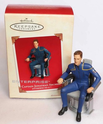 HALLMARK KEEPSAKE ENTERPRISE CAPTAIN JONATHAN ARCHER ORNAMENT 10-13-85