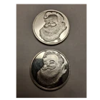 2014 Santa Claus .999 Fine Silver Holiday Rounds 1 oz Total Lot of 2