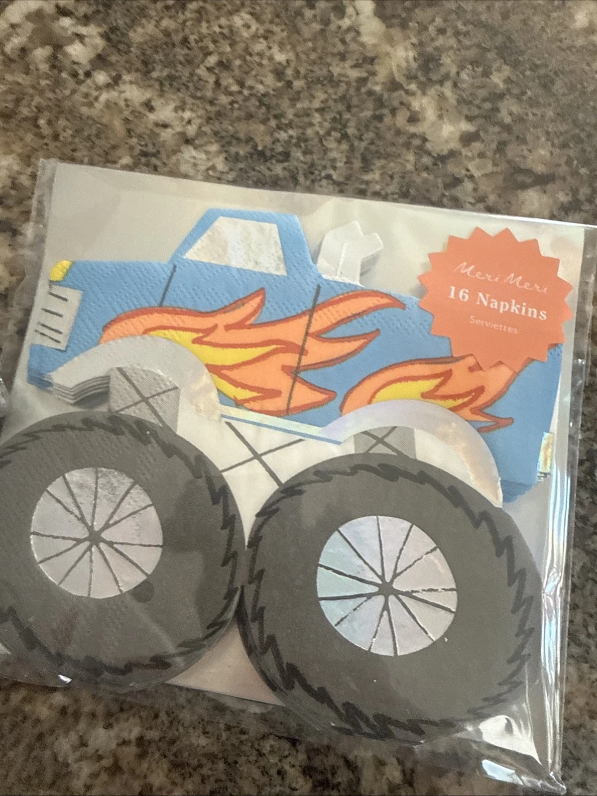 Meri Meri Monster Truck Napkins - Thumbnail 4