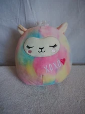 Squishmallows Leslie Llama Valentine’s Day XOXO Heart Plush Stuffed Kellytoy 8”