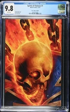 Spirits of Violence #1 E.M. Gist 1:50 Incentive Flaming Skull Virgin Cvr CGC 9.8