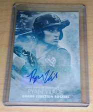 2018 Topps Pro Debut Splash of the Future Ryan Vilade Auto Rockies Rays