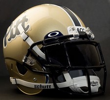 *CUSTOM* PITTSBURGH PITT PANTHERS NCAA Schutt XP GAMEDAY Replica Football Helmet