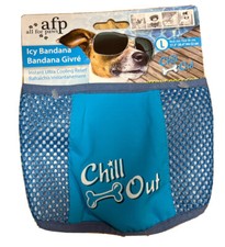 ALL FOR PAWS AFP DOG CHILL OUT ULTRA COOLING RELIEF BANDANA SIZE LARGE