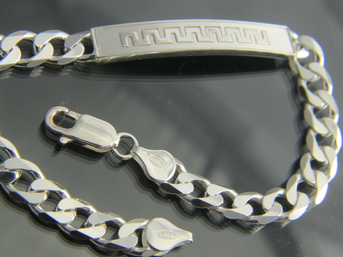 MADE IN ITALY SILVER925 ID BRACELET/シルバー Solid 925 Sterling Silver Mens ID Bracelet **Many Designs to