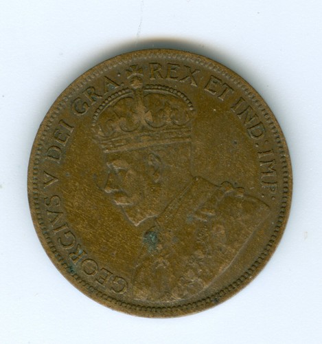 KANADA 1916 GROSSER CENT--ZIRKULIERT - Bild 2 von 2