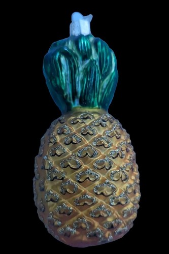 Old World Christmas Ornament Glass Pineapple 4+ Inch Height jun24 - Picture 3 of 9