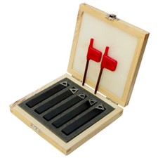 5 PC 1/2" Indexable Carbide Insert Turning Tool Bit Lathe Set