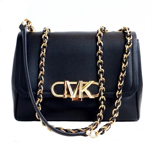 Michael Kors sac à main pour femme Parker Medium Chain Shldr Bag noir neuf - Photo 8 sur 18