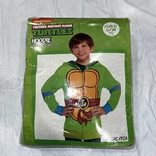 Nickelodeon Teenage Mutant Ninja Turtles Leonardo Hoodie Costume Kids Size S/M