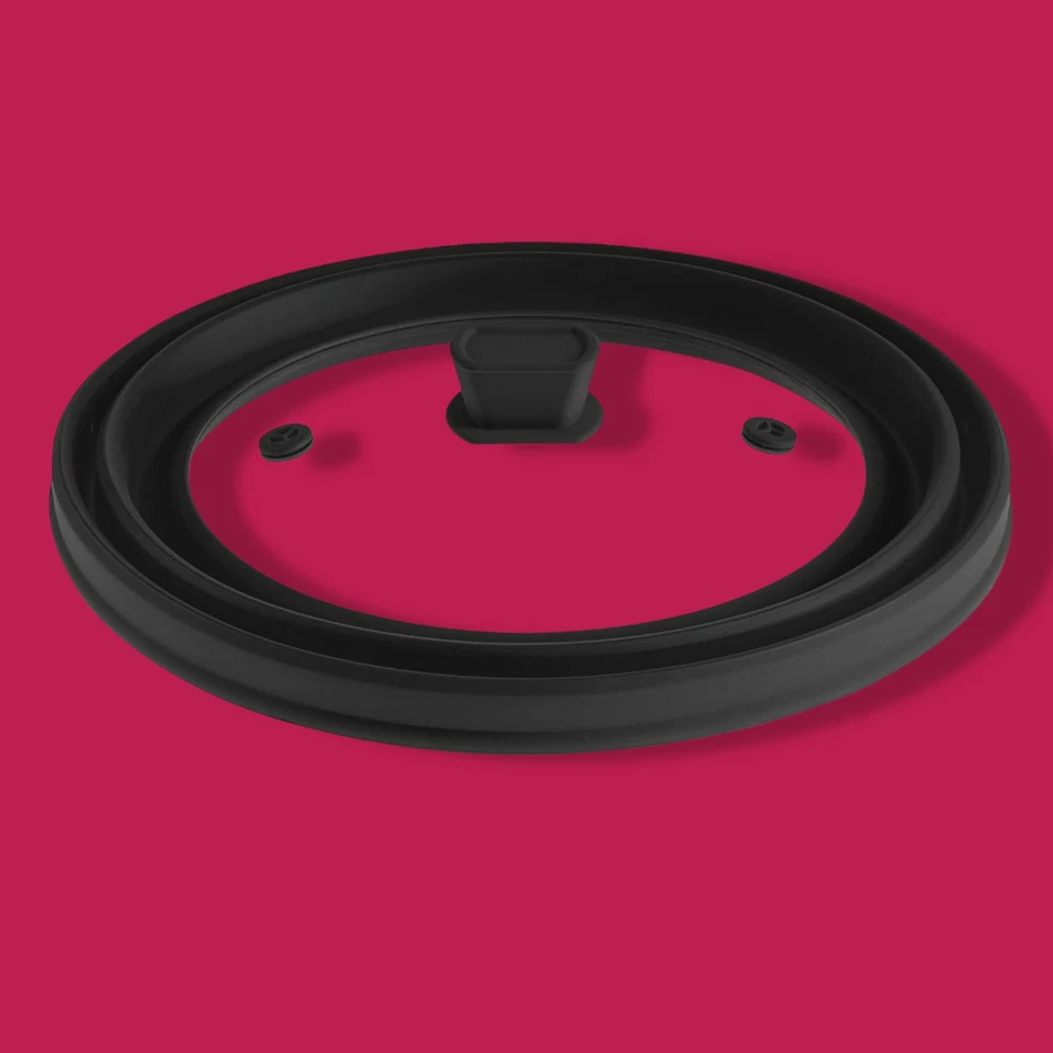 Microwave Splatter Cover Collapsible Plate Lid with Easy Grip Handle 12” - Image 3 of 4