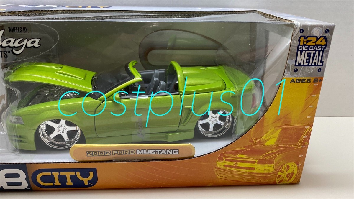 JADA DUB CITY 2002 FORD MUSTANG CONVERTIBLE 1:24 GREEN | eBay