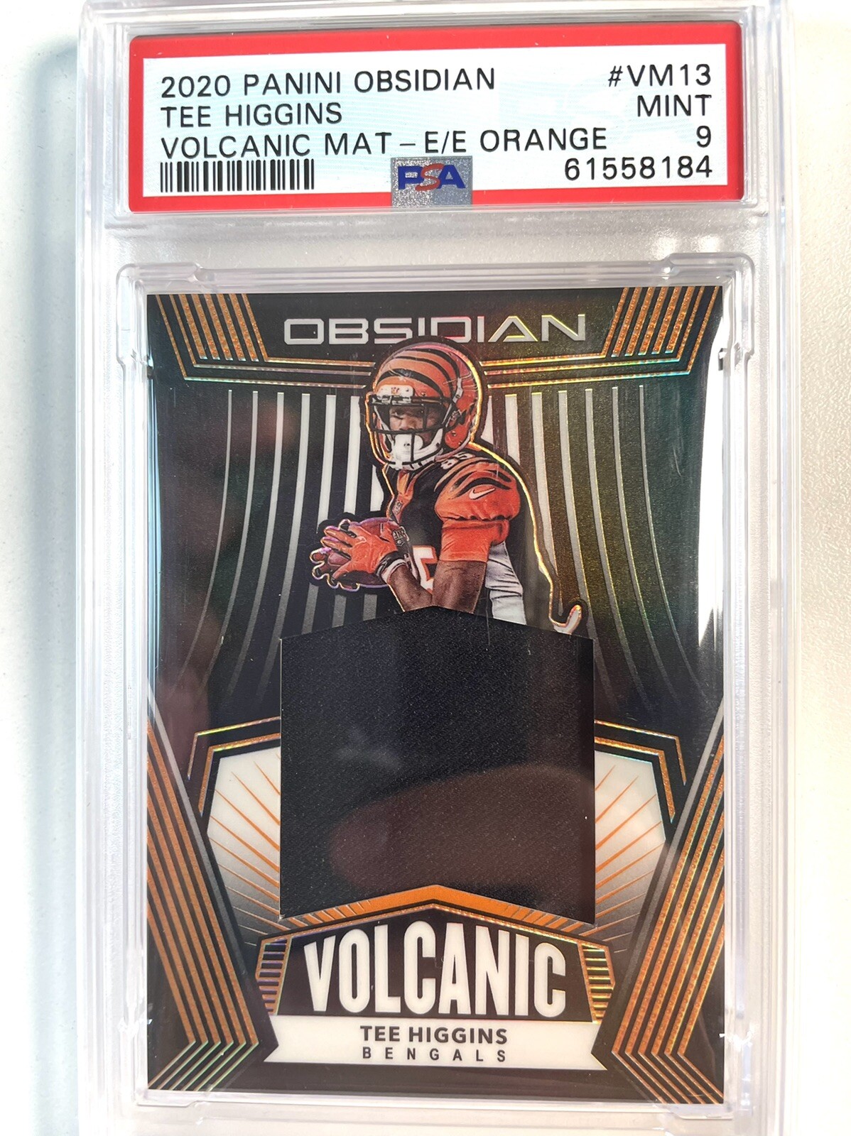 Tee Higgins Panini Obsidian Volcanic Material #VM13 Electric Etch-Orange