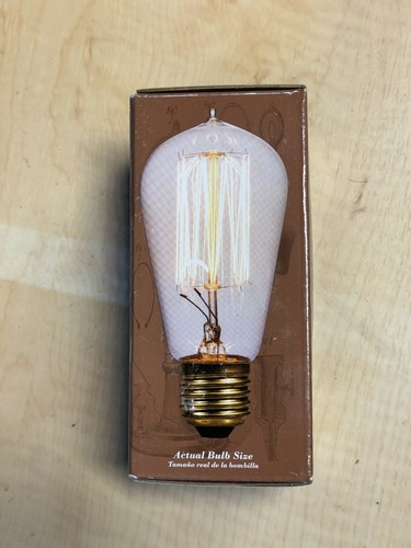4 Light Bulbs Heritage Series Amber 60W ST18 Squirrel Cage Filament 0607167 Bulb - Picture 5 of 5