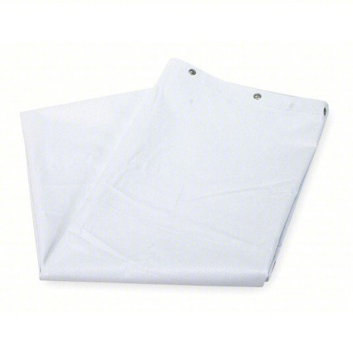 New White Waterproof Vinyl Shower Curtain Liner 72x72 – Bathroom Tub w/ Grommets - Picture 2 of 3