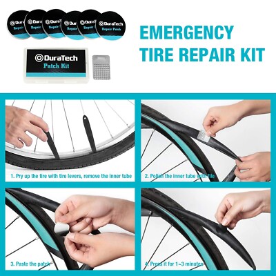 Kit De Réparation Vélo DURATECH 35 Pièces - Outils Et Accessoires Pour Vélo - Universel