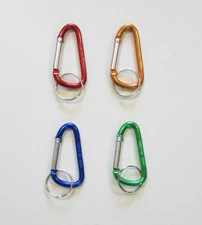 1 CARABINER SPRING CLIP 2.25" KEYCHAIN  BACKPACK KEY RING CHAIN BELT HOOK CLIP