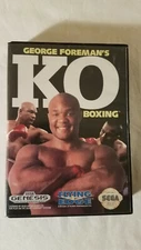 George Foreman's KO Boxing (Sega Genesis, 1992) No Manual  blockbuster video 