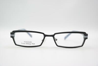 Lang 1251 Aluminum Black Blue Square Glasses Frame Eyeglasses New