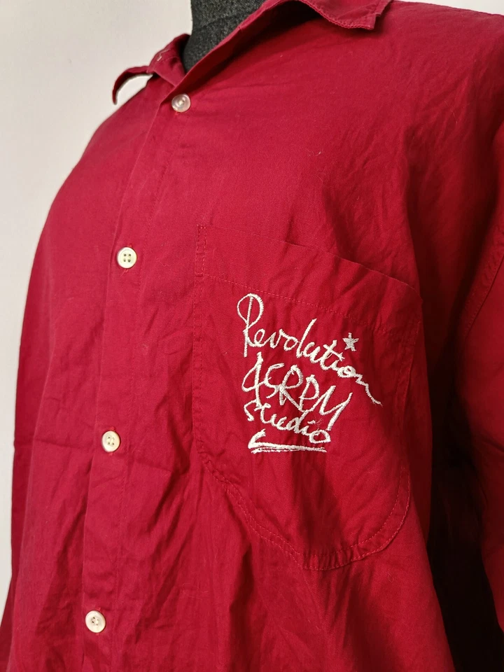 45RPM Studio by R 90s Japón Hepcat's vintage rojo raro camisa grande Foto 4 de 4