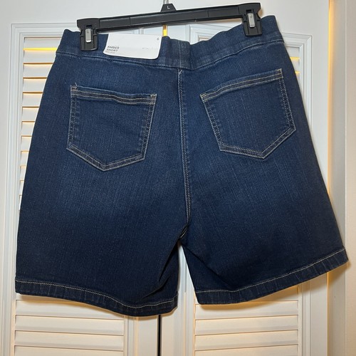 Pantaloncini jeans Liz Claiborne Ambra pull on taglia 6 nuovi con etichette - Foto 3 di 9