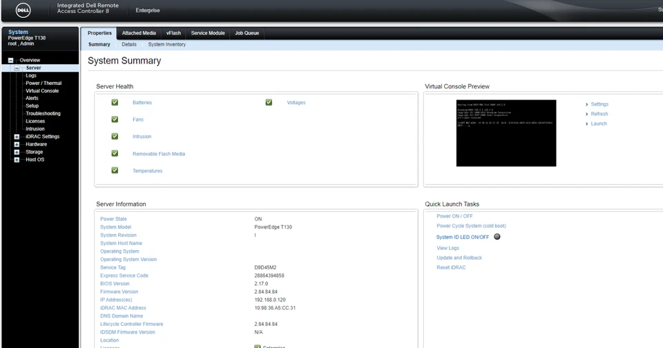 Dell PowerEdge T130 Intel Xeon E3 1220v5 3.0GHz 8GB ddr4 h330 12g sas 4*1TB Sas - Image 3 of 4