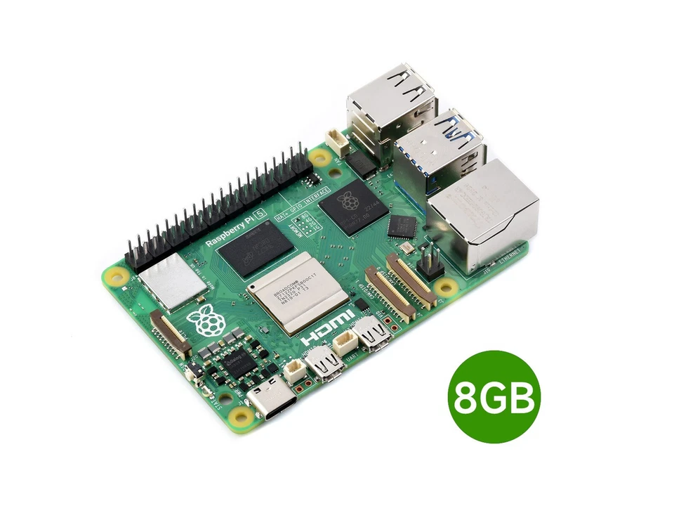 Raspberry Pi 5, Options for 2GB/4GB/8GB RAM, BCM2712 processor, 2.4GHz quad-core - Image 2 of 4