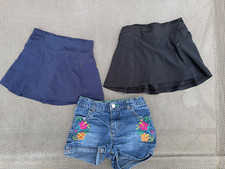 LOT OF 3 GIRLS ALL IN MOTION HEALTHTEX SKORTS and SHORTS sz 4-5