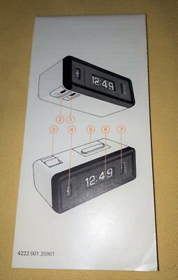 BEDIENUNGSANLEITUNG DIGITALUHR WECKER PHILIPS HR 5272 ORIGINAL BROSCHÜRE