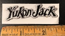 Yukon Jack Whisky Distillery Liquor Embroidered Logo Patch 2.5” x 1.5”