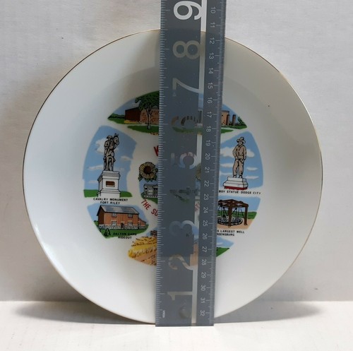 Kansas Souvenir Landmarks Collectible Dish Plate - Picture 7 of 7