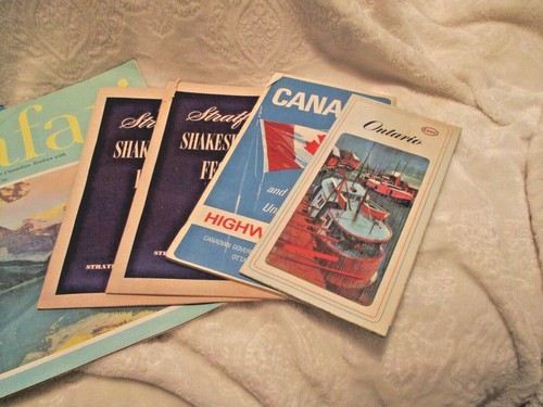 Vintage~CANADA Travel Brochures~Maps~Booklets~2 Theatre Programs~1950's - Picture 12 of 12