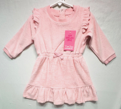NWT Ruffle Butts Solid Pink Terry Cloth Knit Flutter Sweatshirt Dress,  18-24 mos | eBay