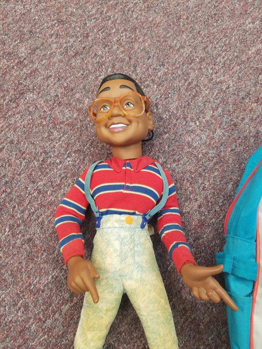 Vintage 1991 Steve Urkel Family Matters Backpack And Toy Both