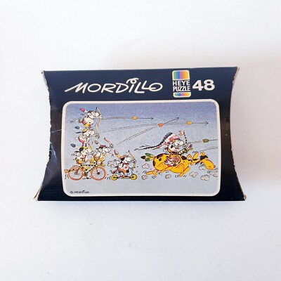 Heye Minipuzzle Mordillo 48 Teile vollständig 1978 Vintage