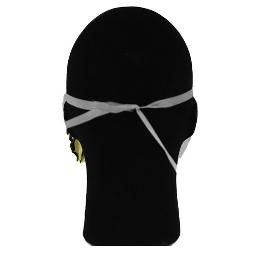 Adult Deluxe Antique Gold Pirate Mardi Gras Masquerade Party Halloween Mask - Picture 6 of 6