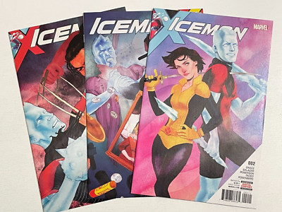 Marvel Comics ICEMAN (VOL 3) 3 BOOK LOT # 2 3 4 DAKEN VF/NM 2017