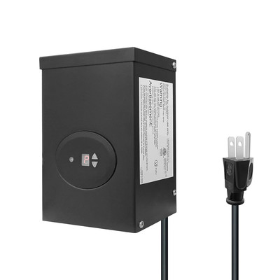 ETL Listed 300W Low Voltage Transformer for Landscape Lighting with Timer and Ph