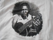 R CRUMB ORIGINAL T Shirt ROBERT JOHNSON PSYCH Art BLUES FOLK COUNTRY COMIC BOOK