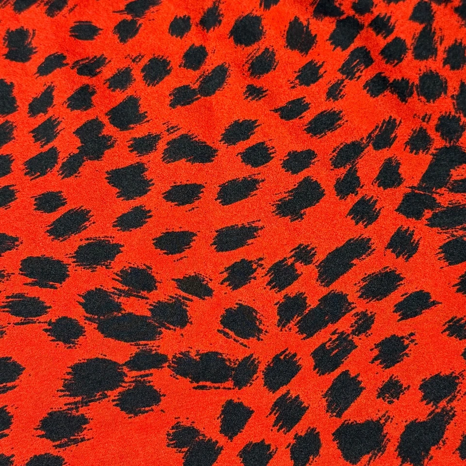 Camiseta sin mangas Lily blanca espalda cruzada estampado guepardo sin mangas informal roja M Foto 2 de 4